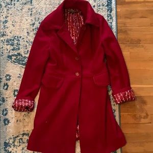 Red winter coat